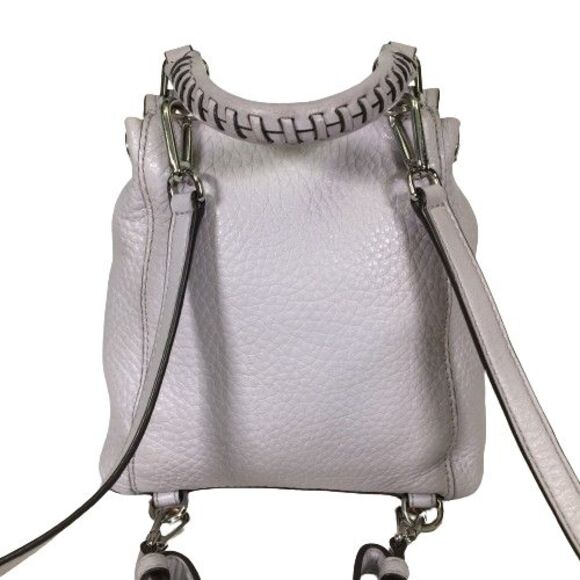 Michael Kors Viv Extra-Small Pebbled Leather Backpack Lavender Mist Soft Lylac - Picture 4 of 15